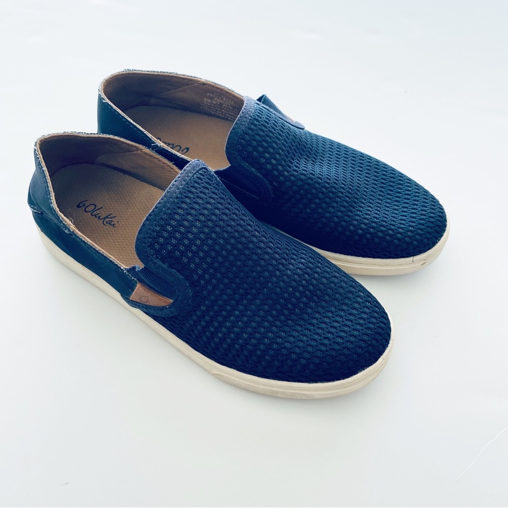 Olukai Pehuea Blue loafer